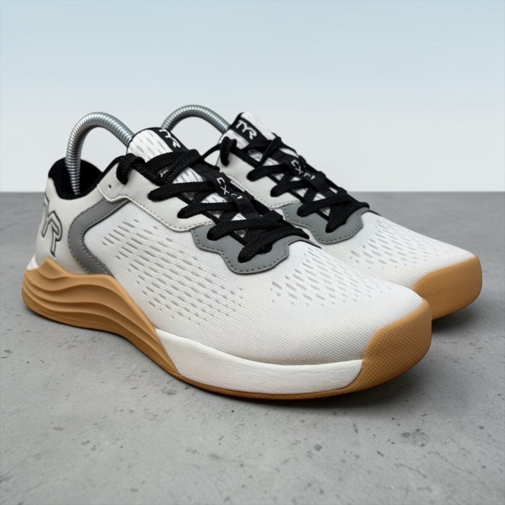 TYR CXT-1 Trainer Women 7.5 White Grey Gum Sole Cross Training Gym Shoes